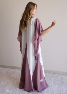 Venta al por mayor de ropa de mujer Bohemia 100% de algodón escote en V elegante de verano señora de talla grande tejido hasta el suelo vestido Maxi bohemio informal - Product Image 5