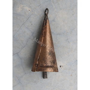 Handmade Vintage Indian Tin <b>Bells</b> Rustic <b>Chime</b> Jingle <b>Bell</b> in Cone Shape for Cow <b>Bells</b> and X Mas Tree Crafts Decoration - Product Image 4
