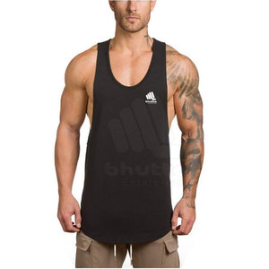 Vente directe d'usine, débardeur décontracté pour homme, de haute qualité, respirant, tricoté, pour la salle de sport, l'exercice physique, la remise en forme, en polyester/coton - Product Image 2