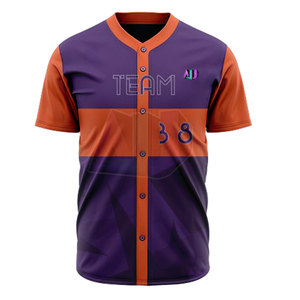 Conjunto de Uniforme de Béisbol Deportivo con Pantalones de Jersey de Poliéster 100% Transpirable y Ligero, Talla Grande para Jugadores Adultos - Product Image 3