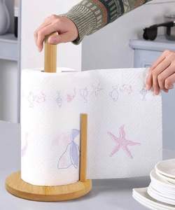 Portarrollos de papel tisú de madera de nogal para eventos en casa y Decoración de mesa de boda soportes de rollo de papel tisú - Product Image 4