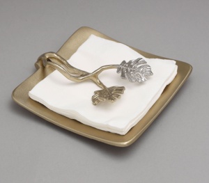 High Grade Durable Monstera Leaf Serviette Holder Decorative Napkin <b>Stand</b> Modern <b>Table</b> <b>Top</b> Tissue Holder for Home Office Hotel - Product Image 2