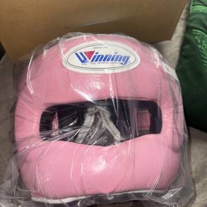 Protector de Cabeza de Boxeo de Cuero Vacuno Genuino Multi Rosa, Modelo Reciente, Protección Facial Completa, Entrenamiento de Boxeo, MS-HG-20 - Product Image 4