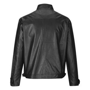 Veste en cuir PU à col rabattu pour hommes personnalisée de haute qualité nouveau design vintage à colorant pigmenté délavé à l'acide - Product Image 5