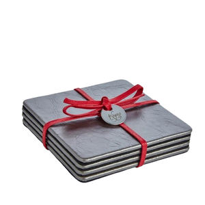 Producto hecho a mano de estilo europeo para el hogar, cocina, restaurante, vajilla, posavasos de piedra, posavasos chapados en oro rosa - Product Image 4