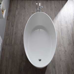 Baignoire moderne en résine de marbre Palma, design élégant pour salles de bain - Product Image 4