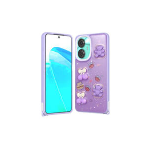 Coque de téléphone en silicone gaufré scintillant de luxe pour Realme C55, coque arrière protectrice effet marbre lumineux, compatible avec les modèles 7 Plus XR - Product Image 2