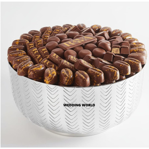 Bol à chocolat en métal de conception arabe, qualité supérieure, fait à la main, finition argentée, vente en gros, nouveau bol à chocolat - Product Image 5