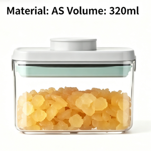 Conteneur de stockage alimentaire hermétique en plastique Ankou avec couvercle pop, 320 ml, sans BPA, empilable, écologique, anti-fuite, pot de cuisine, garde-manger - Product Image 1