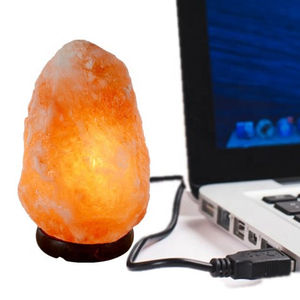 Lámparas de Sal del Himalaya Mini USB con Interruptor de Intensidad, Base de Madera, Cristal de Roca, Decoración, Regalo Natural, Venta al por Mayor - Product Image 5