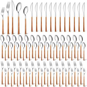 Mirror Finishing Flatware Set Customized New Style Rose Gold Matte Cutlery Copper Cutlery PVD Coating Western - Product Image 4