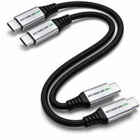 Câble tressé PD sécurisé prenant en charge une alimentation de 100W, Type C vers Type C, pour les études des étudiants et les voyages de camping en plein air, de Exactcables