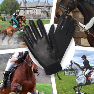 Gants d'équitation de haute qualité, personnalisés, couleurs et tailles internationales, pour hommes, en cuir, service OEM, antidérapants - Product Image 5
