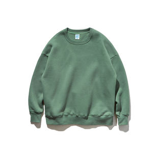 เสื้อสเวตเชิ้ตคอกลมทรงโอเวอร์ไซส์สีพื้นขายดีที่สุด ผ้าฟลีซ แขนยาว ทรงหลวม ไหล่ตก ผู้ชาย ผ้าฝ้าย 100% สำหรับฤดูใบไม้ร่วง - Product Image 3