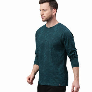T-shirts à manches longues pour hommes de haute qualité de couleur verte avec un design imprimé Vêtements décontractés T-shirts pour un nouveau design 2025 - Product Image 3