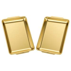 Brass Industry Ethnic <b>Indian</b> Design <b>Serving</b> Trays Plates for Home Meenakari Platters for Tea Coffee - Product Image 2
