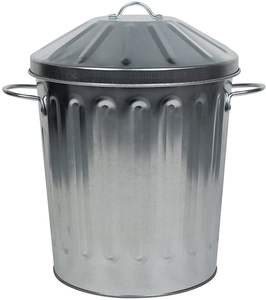 ถังขยะโลหะชุบสังกะสีขนาดใหญ่ทนทานต่อน้ำเป็นมิตรกับสิ่งแวดล้อมอัจฉริยะในร่ม/กลางแจ้งสวนห้องครัวโรงแรม - Product Image 3