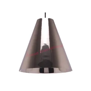 Leveren Hoogste Grade Uitstekende Kwaliteit Zilver Cone Vorm Metalen Hanger Lamp Licht Led Traditionele Outdoor Hotel Rohs & Ce
