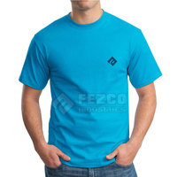 Kaos Pria Desain Terbaru Warna Solid Cepat Kering Tahan Lama Pakaian Outdoor 100% Katun Gaya Kasual Anti Kusut Bernapas