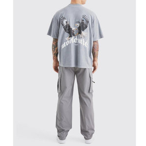 Camisetas en blanco de algodón 100% de alta calidad para hombre, camiseta de gran tamaño pesada, camiseta personalizada con estampado para hombre - Product Image 2