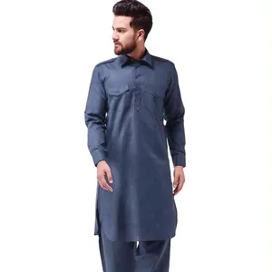 Eid Speciale Etnische Kleding Indiase Traditionele Kleding Jacquard Borduurwerk Werkte Pathani Pak Van Indiase Leverancier