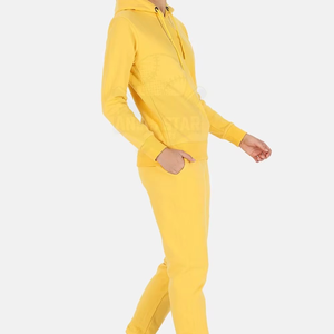 Wholesale Price Women's Regular Fit Pullover Winter Tracksuit Light <b>Weight</b> Casual Style Solid Pattern <b>Stand</b> 100% Cotton Custom - Product Image 5