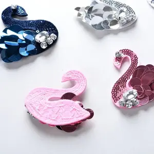 Écusson de broderie en fer personnalisé en gros brodé d'appliques de perles à paillettes personnalisées pour vêtements - Product Image 2