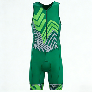 Nuevo Mono de Ciclismo Unisex con Estampado Geométrico de Secado Rápido y Transpirable para Atletas de Carreras de Carretera y Eventos de Triatlón - Product Image 3