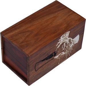 Rosewood <b>Urn</b> for Human Ashes - Cetlic cross And jesus Face Wooden Box - Personalized Cremation <b>Urn</b> for Ashes Handcrafted <b>Large</b> - Product Image 2
