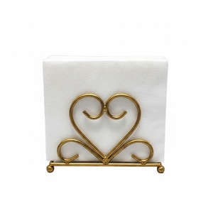 Porte-serviettes en métal fer forgé au design incroyable, finition dorée, pour la décoration de table à manger à la maison, porte-serviettes faits à la main - Product Image 3