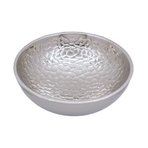 High <b>End</b> Aluminum Serving Bowl Designed For Sophisticated Dining And Decorative Table Setup - Product Image 1
