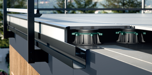 Renoplast ®   Perfil de aluminio para aleros W20R, construcción de terrazas y balcones, suelos ventilados, sistemas de drenaje - Product Image 3