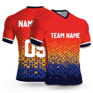 Uniforme de fútbol retro de poliéster de secado rápido ajustado personalizado kits de fútbol conjunto completo de ropa de fútbol Jersey - Product Image 1