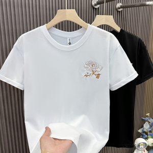 T-shirts personnalisés pour hommes, nouveau design tendance, écologiques, respirants, 100% coton, 220 grammes, tricotés, manches courtes, coupe classique - Product Image 3