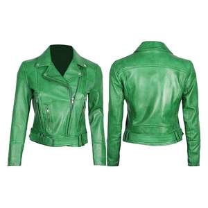 Chaqueta de moto Vintage para mujer de último diseño, cortavientos de trabajo resistente en cuero PU de talla grande, impermeable para mujer - Product Image 3