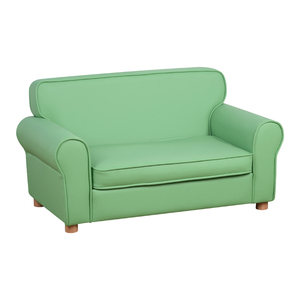 Sofá de Cuero Sintético para Niños Grandes, Sofá Infantil con Patas de Madera Ajustables para Niños de 0 a 6 Años - Product Image 2