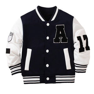 Veste de baseball universitaire en laine sur mesure OEM en gros pour hommes, col montant, logo frontal, coupe ajustée, veste d'hiver - Product Image 3