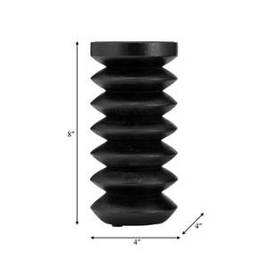 <b>Set</b> Of 3 Piece Wood Tabletop <b>Candle</b> Holder With Natural Wood Finished Perfect for Living Room Decor Elegant Home Decor Tools - Product Image 2