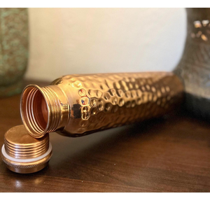 High Quality Eco-Friendly <b>Large</b> Capacity Copper <b>Water</b> <b>Bottle</b> | Ayurveda Inspired Natural Copper Drinking <b>Bottle</b> for Immunity - Product Image 5