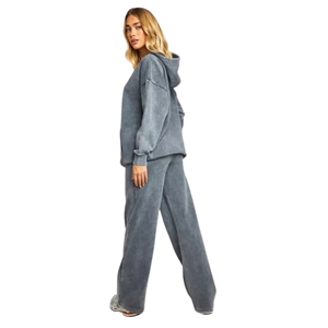 Chándal de carbón de gran tamaño personalizado para mujer, diseño transpirable tejido para temporada de invierno - Product Image 6