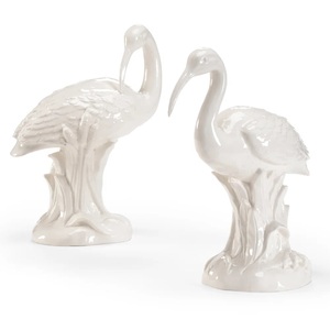 Figurine de cygne solide faite à la main Sculpture de jardin en émail blanc moderne Statue décorative personnalisée de haute qualité modèle en métal exporté - Product Image 2