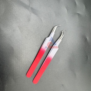 แหนบสแตนเลสเพื่อการต่อขนตาแบบสองสีผงเคลือบขนตาสำหรับยกขนตา - Product Image 2