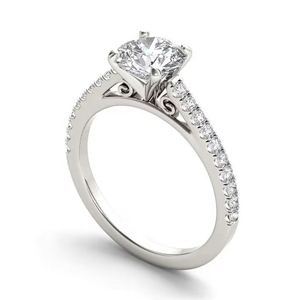 เพชร VS1ธรรมชาติเจียระไนอย่างยอดเยี่ยมสำหรับผู้หญิงขนาด0.50กะรัตประดับเพชรเม็ดเดี่ยวทรงหลวมสำหรับงานแต่งงาน - Product Image 1