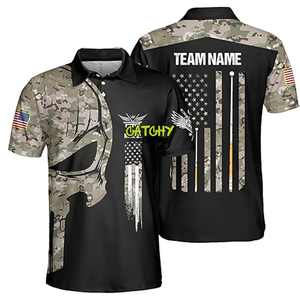 Uniforme de sport en polyester personnalisé à séchage rapide sublimation polo de billard pour hommes vente en gros - Product Image 1