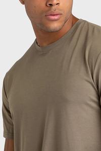 T-shirt surdimensionné vierge personnalisé pour hommes vêtements de rue à séchage rapide hip hop T-shirt uni à manches courtes pour hommes - Product Image 3