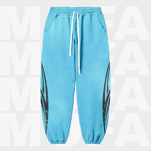 Pantalon de survêtement à capuche 100% coton pour hommes Streetwear d'hiver en relief Impression numérique Prix raisonnable Service OEM disponible - Product Image 5