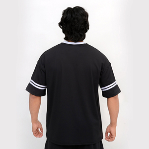 Meilleure qualité pour hommes Boxy Mesh Jersey Logo personnalisé Respirant Léger à séchage rapide Logo personnalisé Impression OEM - Product Image 3