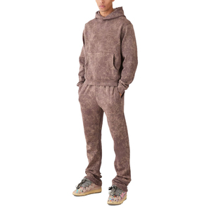 Nouveau Jogging hommes pull survêtements vêtements de sport en gros survêtement à capuche pour hommes lavage à l'acide costume élégant et personnalisation - Product Image 1