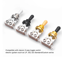 Sakelar Toggle Gitar Elektrik Tiga Arah, Sakelar Kontrol Pickup Model Switchcraft Untuk Suku Cadang Pengganti LP SG ES