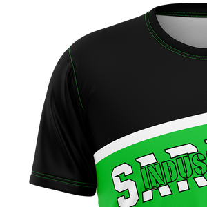 เสื้อยืดกีฬาวิ่งสำหรับผู้ชายเสื้อยืดผ้าสแปนเด็กซ์ยืดได้สำหรับเข้ายิมโลโก้ตามสั่ง - Product Image 3